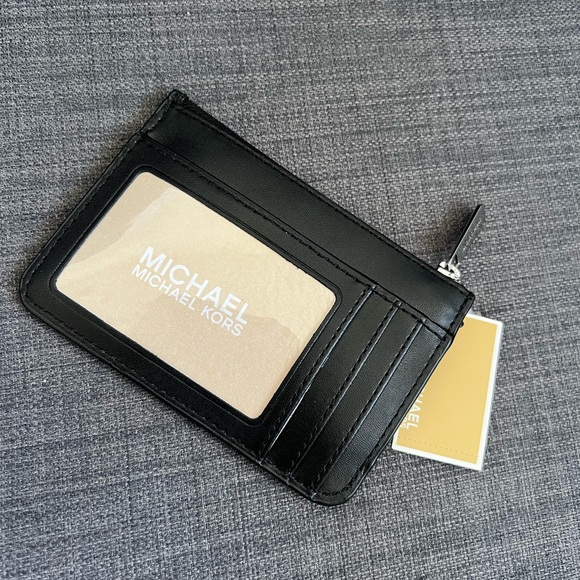 NWT MICHAEL KORS JET SET TRAVEL SMALL TOP ZIP COIN POUCH WITH ID - Picture 4 of 7